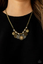 Load image into Gallery viewer, To Coin a Phrase Brass Necklace