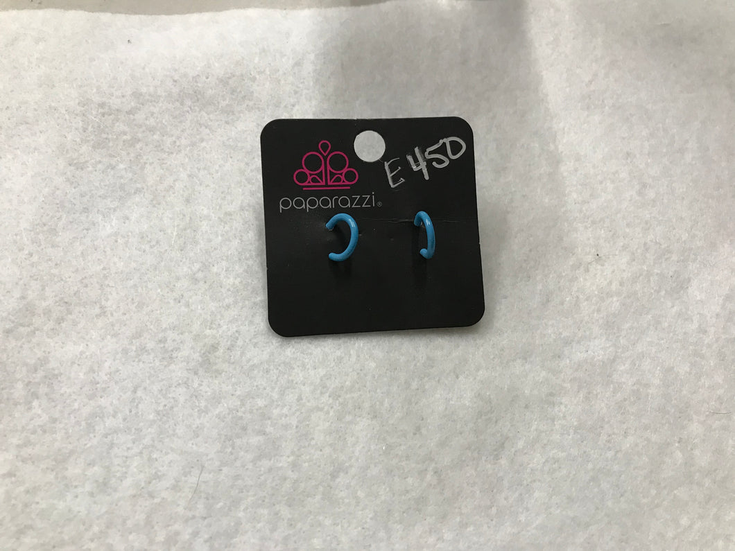 Starlet Shimmer Hoops Blue #450