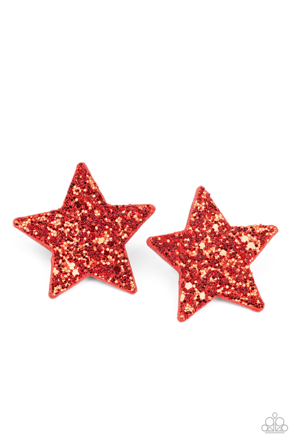 Star Spangled Superstar Red Hair Clips