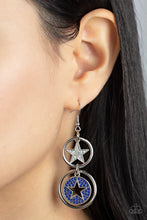 Load image into Gallery viewer, Liberty and Sparkle for All Blue Earrings