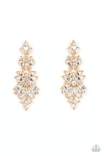 Load image into Gallery viewer, Frozen Fairytale Gold Post Earrings