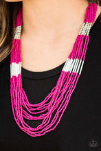 Load image into Gallery viewer, Let It Bead Pink Seed Bead Necklace