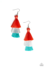 Load image into Gallery viewer, Hold On to Your Tassel Orange Earrings