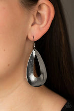 Load image into Gallery viewer, Hand It Oval Black Earrings