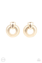 Load image into Gallery viewer, Industrial Innovator Gold Clip On Earrings