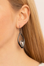 Load image into Gallery viewer, Beautifully Bejeweled Black Earrings