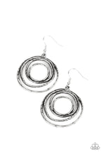 Load image into Gallery viewer, Spiraling Out of Control Silver Earrings