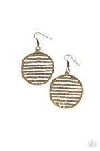 Load image into Gallery viewer, Sunrise Stunner Brass Earrings