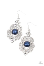 Load image into Gallery viewer, Rhinestone Renaissance Blue Earrings