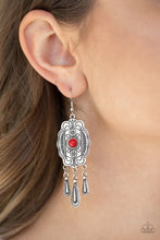 Load image into Gallery viewer, Natural Native Red Earrings