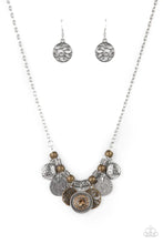 Load image into Gallery viewer, To Coin A Phrase Brown Necklace