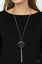 Load image into Gallery viewer, Spiraling Sparkle Silver Necklace