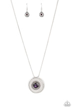 Load image into Gallery viewer, Make Me a MEDALLION-aire Purple Necklace