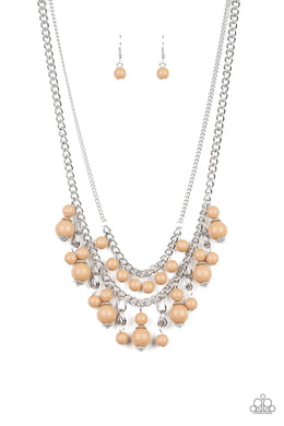 Beautifully Beaded Brown Necklace