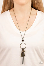 Load image into Gallery viewer, Tastefully Tasseled Brass Necklace