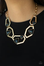 Load image into Gallery viewer, Geo-ing Geo-ing Gone Gold Necklace