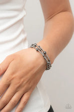 Load image into Gallery viewer, Spontaneous Shimmer Black Coil Bracelet