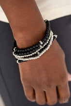 Load image into Gallery viewer, Fiercely Frosted Black Bracelet