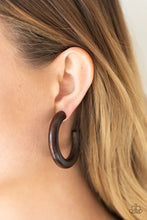 Load image into Gallery viewer, Woodsy Wonder Brown Wood Earrings