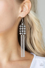 Load image into Gallery viewer, Tasteful Tassel Silver Earrings