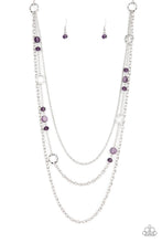 Load image into Gallery viewer, Starry Eyed Eloquence Purple Necklace