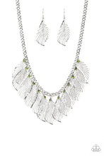 Load image into Gallery viewer, Feathery Foliage Green Necklace