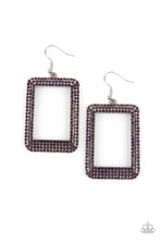 Load image into Gallery viewer, World Frame-ous Purple Earrings