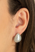 Load image into Gallery viewer, Sheer Enough White Post Earrings