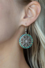 Load image into Gallery viewer, Bollywood Ballroom Green Earrings