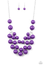 Load image into Gallery viewer, Miss Pop-YOU-larity Purple Necklace