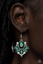 Load image into Gallery viewer, Glitzy Go Getter Green Earrings