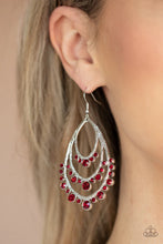 Load image into Gallery viewer, Break Out in Tiers Red Earrings