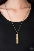 Load image into Gallery viewer, Big Shot Shimmer Brass Necklace