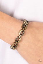 Load image into Gallery viewer, Powerhouse Plunder Brass Hinged Bracelet
