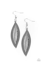 Load image into Gallery viewer, Leather Lagoon Silver Earrings