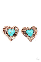 Load image into Gallery viewer, Rustic Romance Copper Post Earrings