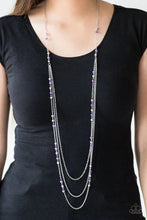 Load image into Gallery viewer, Colorful Cadence Purple Necklace