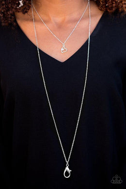 A Work of Heart White Lanyard