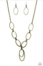 Load image into Gallery viewer, All Oval Town Brass Necklace