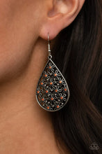 Load image into Gallery viewer, Tick Tick Bloom Orange Earrings