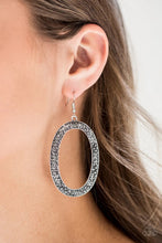 Load image into Gallery viewer, Rhinestone Rebel Silver Earrings
