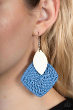Load image into Gallery viewer, Sabbatical Weave Blue Earrings