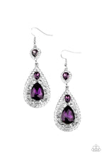 Load image into Gallery viewer, Posh Pageantry Purple Earrings