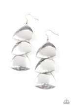 Load image into Gallery viewer, Modishly Metallic Silver Earrings