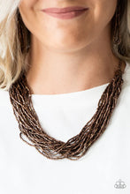Load image into Gallery viewer, The Speed of Starlight Seed Copper Bead Necklace