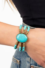 Load image into Gallery viewer, Stone Pools Brass Bracelet