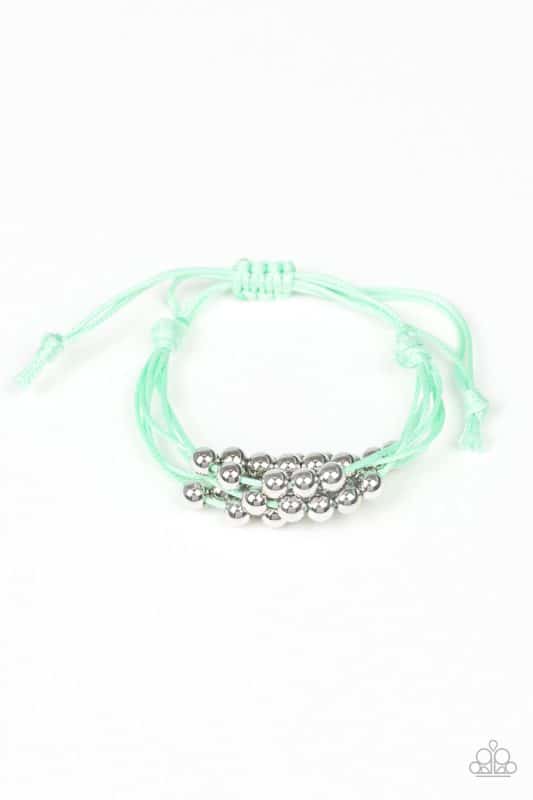 Without Skipping A Bead Green Urban Bracelet