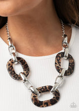 Load image into Gallery viewer, Sink Your Claws In Brown Acrylic Necklace