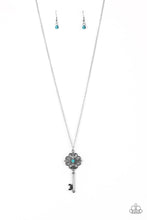 Load image into Gallery viewer, Got It On Lock Blue Necklace