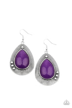 Load image into Gallery viewer, Western Fantasy Purple Earrings